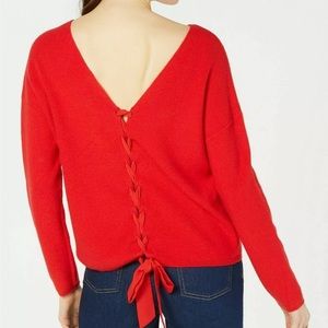 Maison Jules Tie Back Sweater